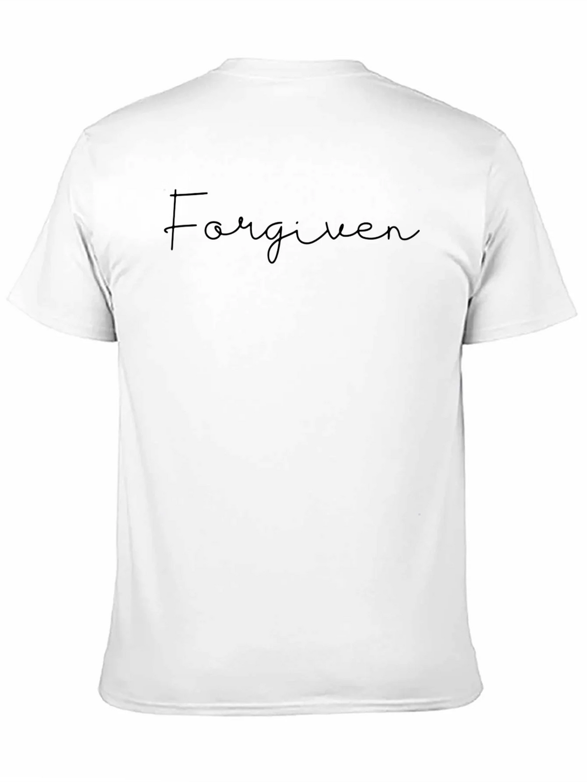 Forgiven Script Black Graphic T-Shirt product image 10