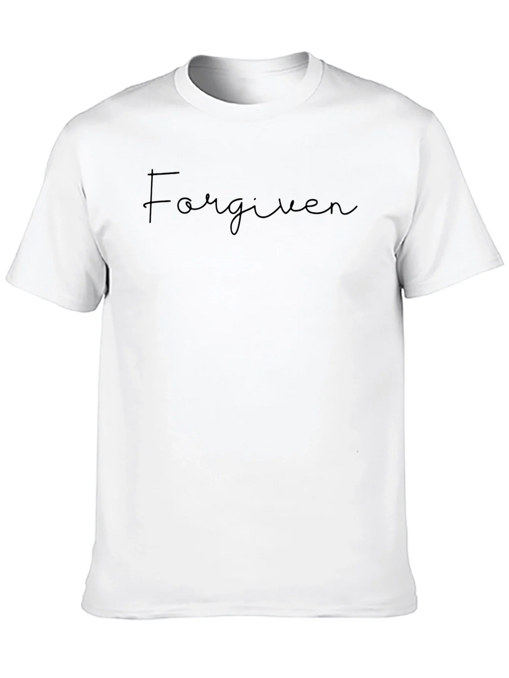 Forgiven Script Black Graphic T-Shirt product image 9