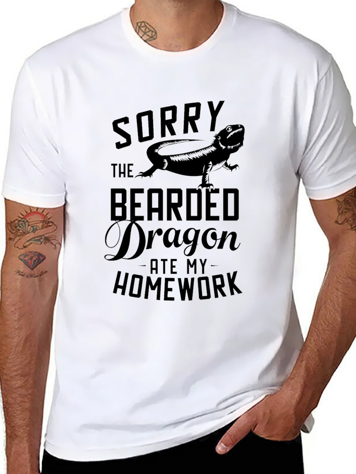 Sorry The Bearded Dragon Ate My Homework T-Shirt product image 7