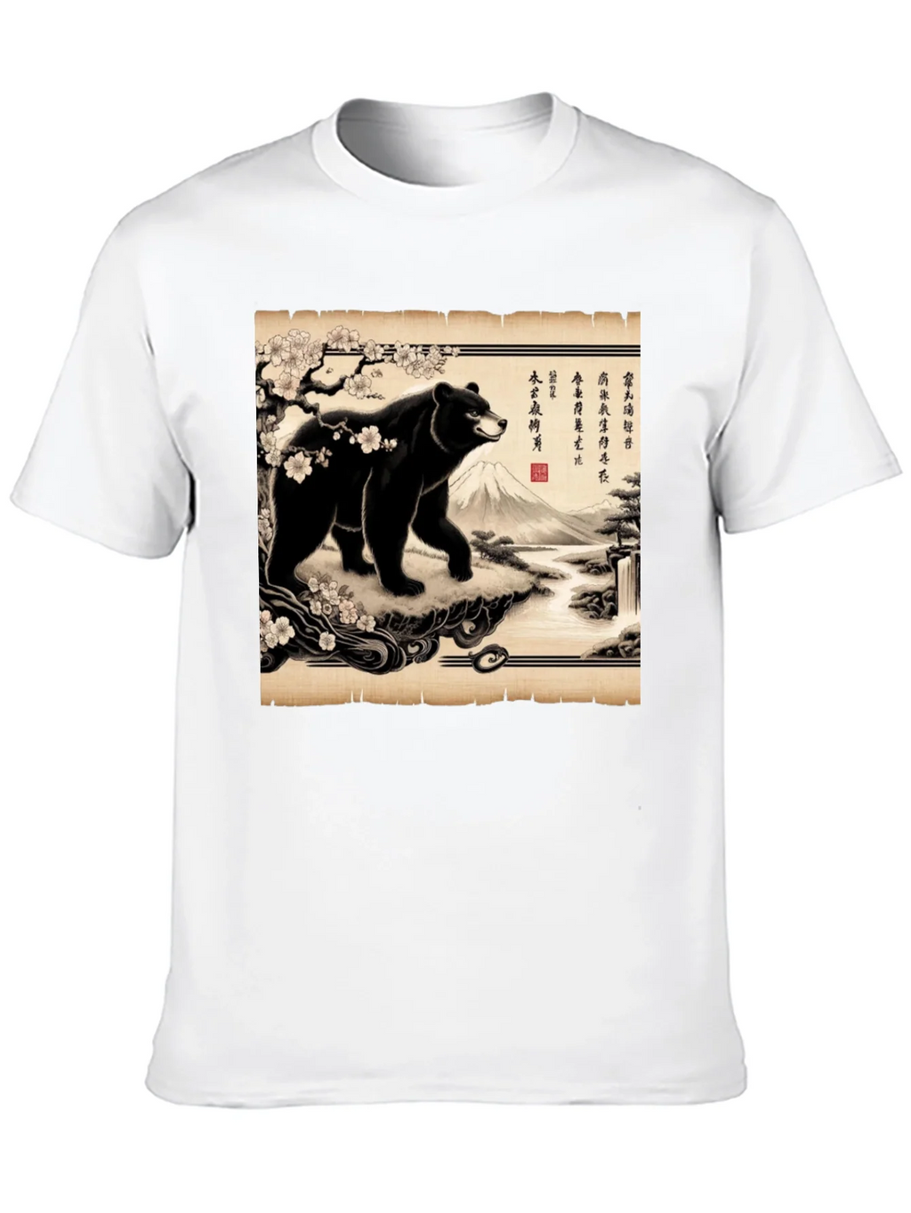 Japanese Bear Print T-Shirt product image 9