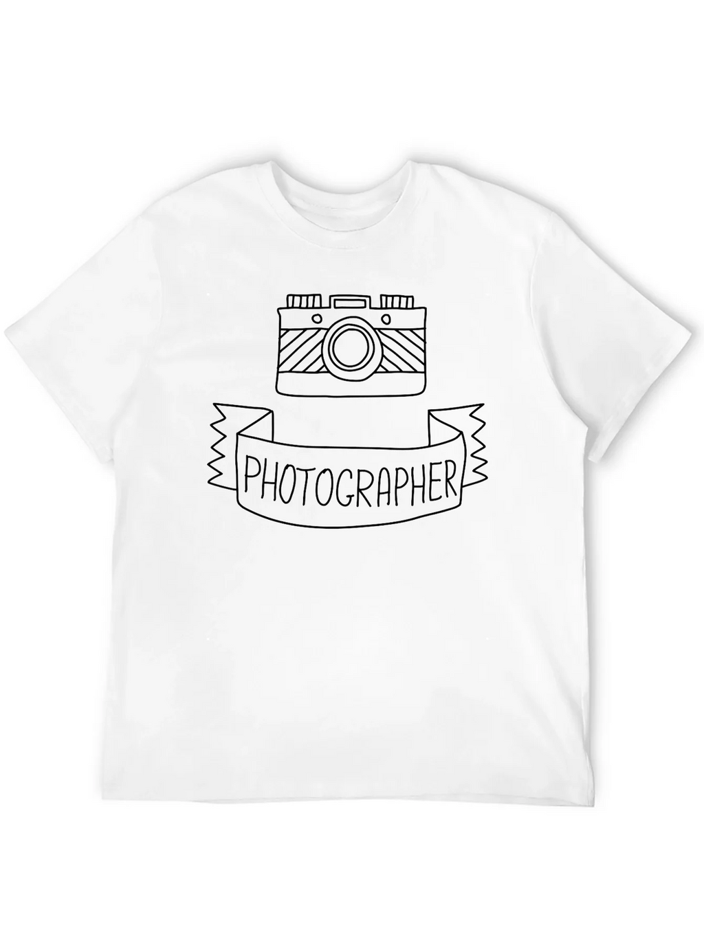 Photographer Camera Graphic Tee - Black Crewneck T-Shirt product image 11