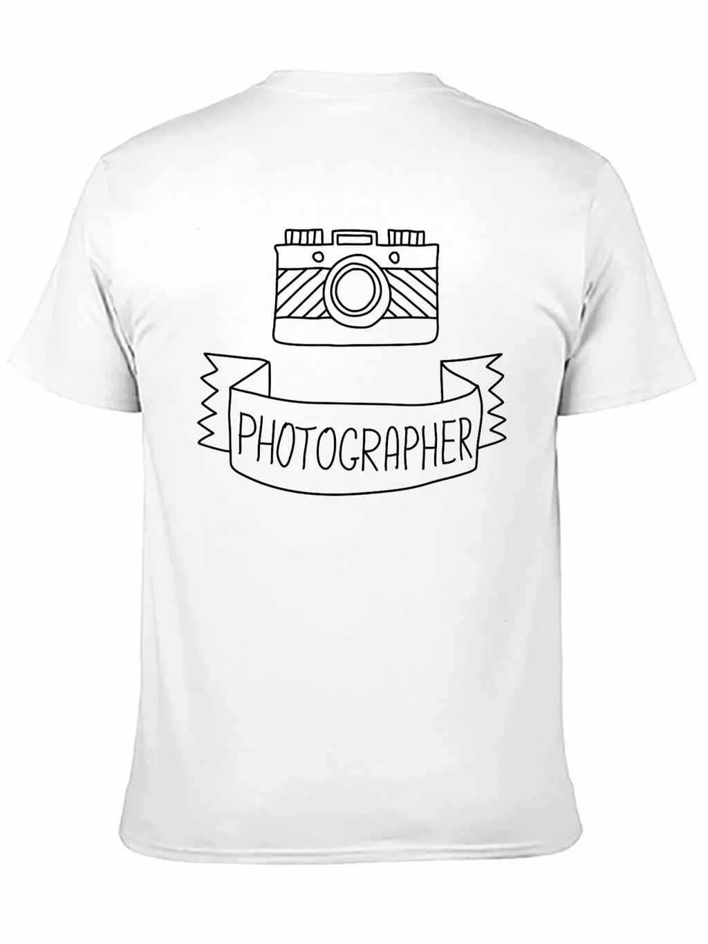 Photographer Camera Graphic Tee - Black Crewneck T-Shirt product image 10