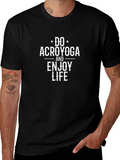 Do Acroyoga T-Shirt - Black Cotton Blend product image 1