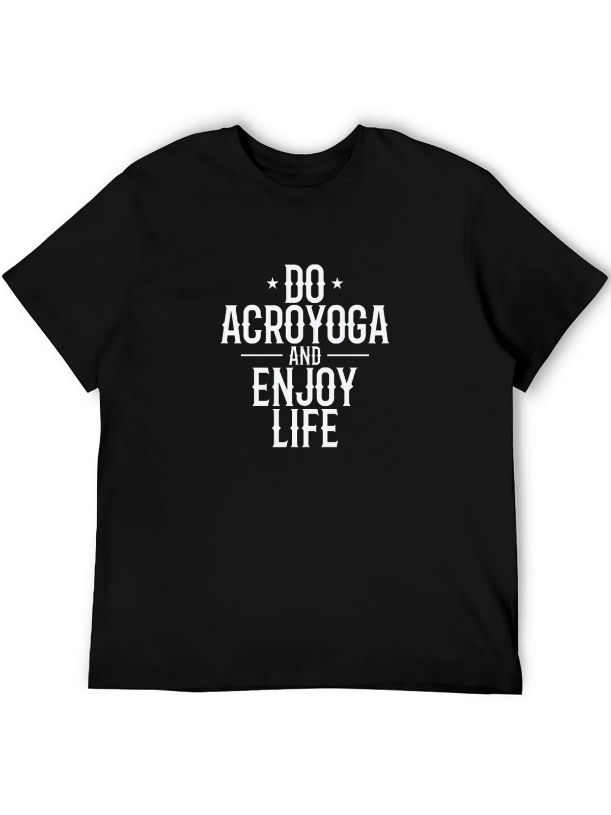 Do Acroyoga T-Shirt - Black Cotton Blend product image 5