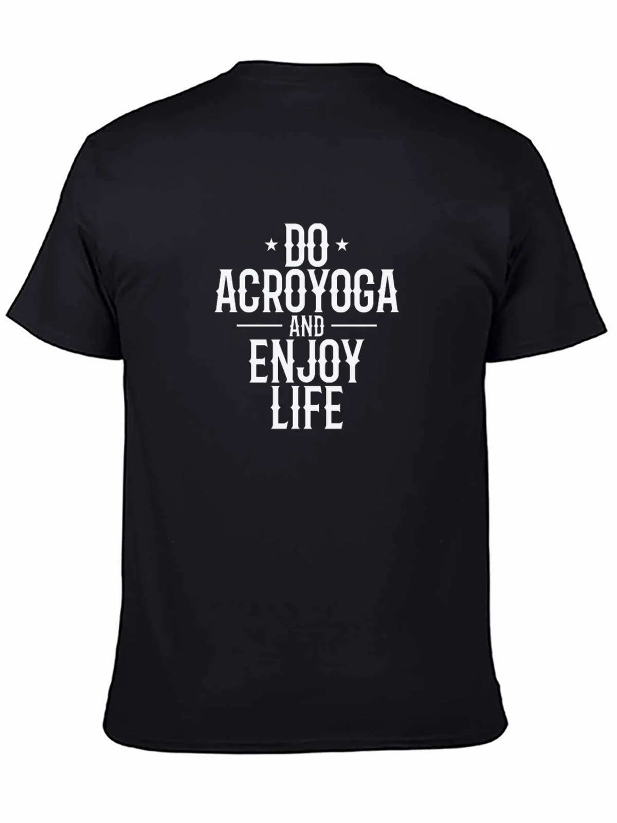 Do Acroyoga T-Shirt - Black Cotton Blend product image 4