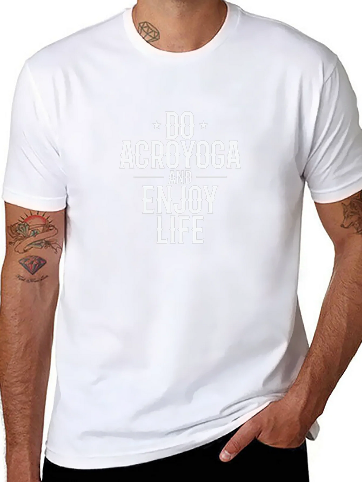 Do Acroyoga T-Shirt - Black Cotton Blend product image 7