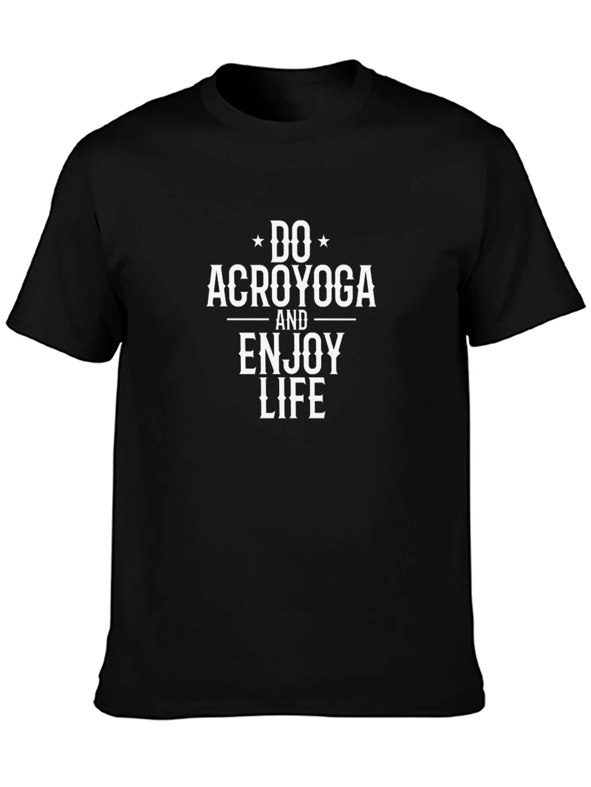 Do Acroyoga T-Shirt - Black Cotton Blend product image 3
