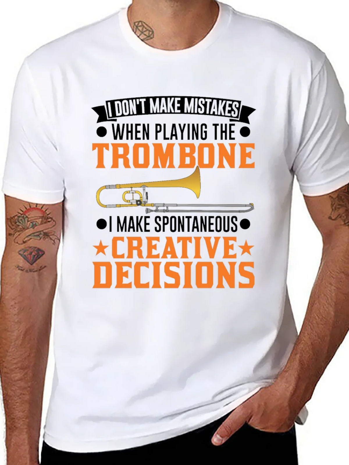 Trombone Player T-Shirt: I Make Creative Decisions product image 7