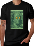 Bitcoin Eyes Benjamin Franklin Graphic Tee product image 1