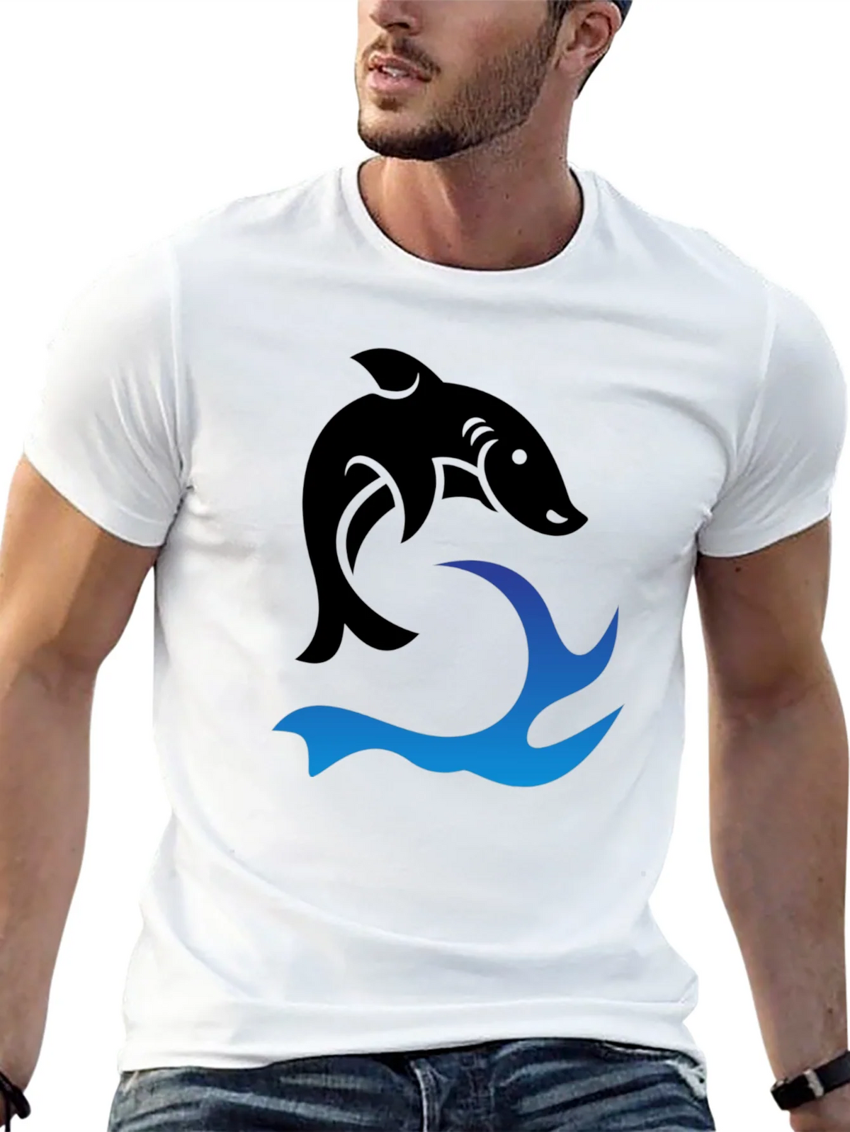 Black Shark Wave Graphic Tee product image 12