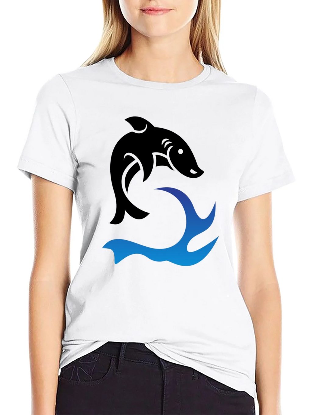 Black Shark Wave Graphic Tee product image 8