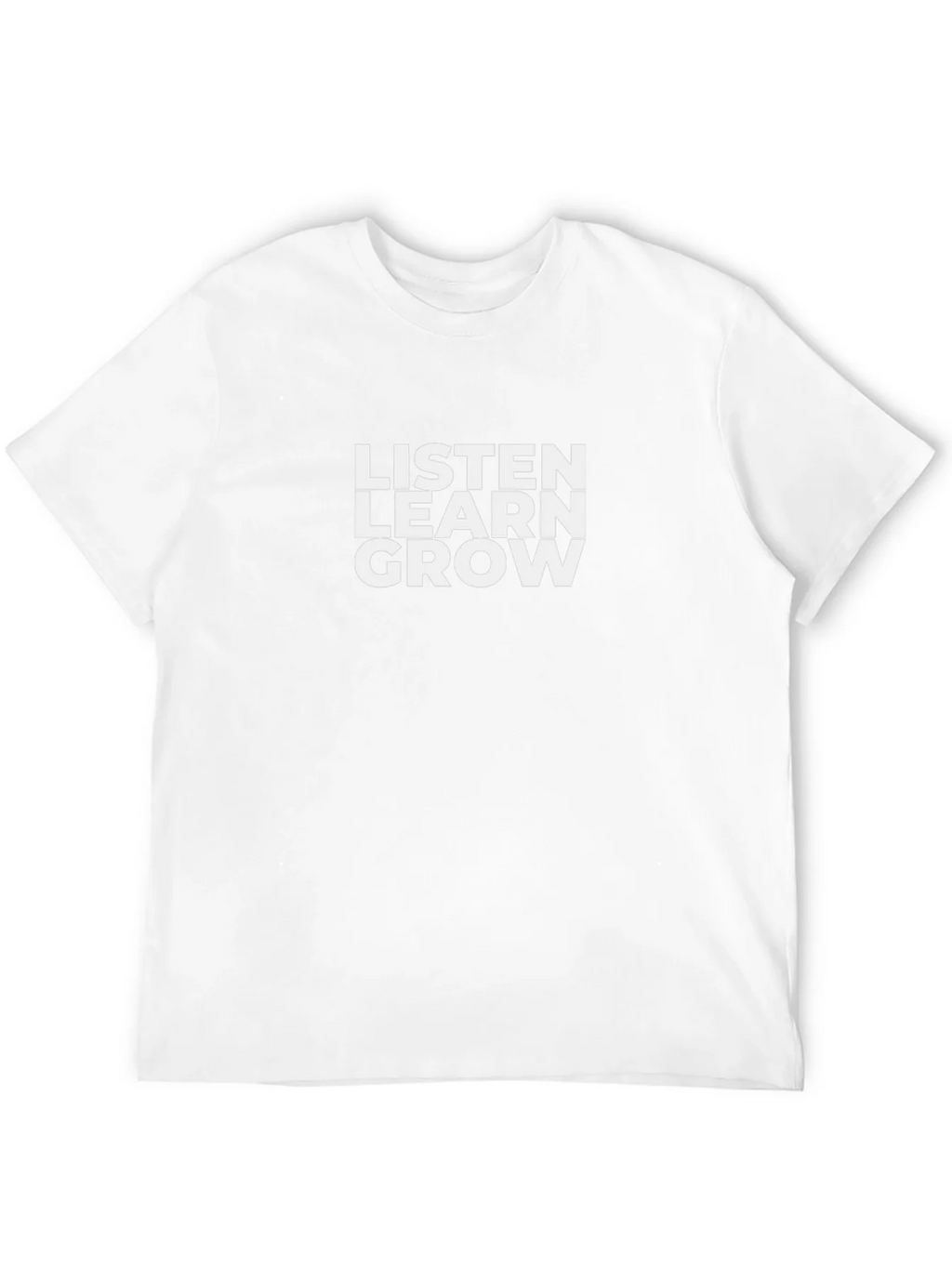 Listen Learn Grow Graphic Tee - Black Cotton T-Shirt product image 11