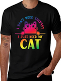 I Dont Need Therapy Cat T-Shirt product image 1