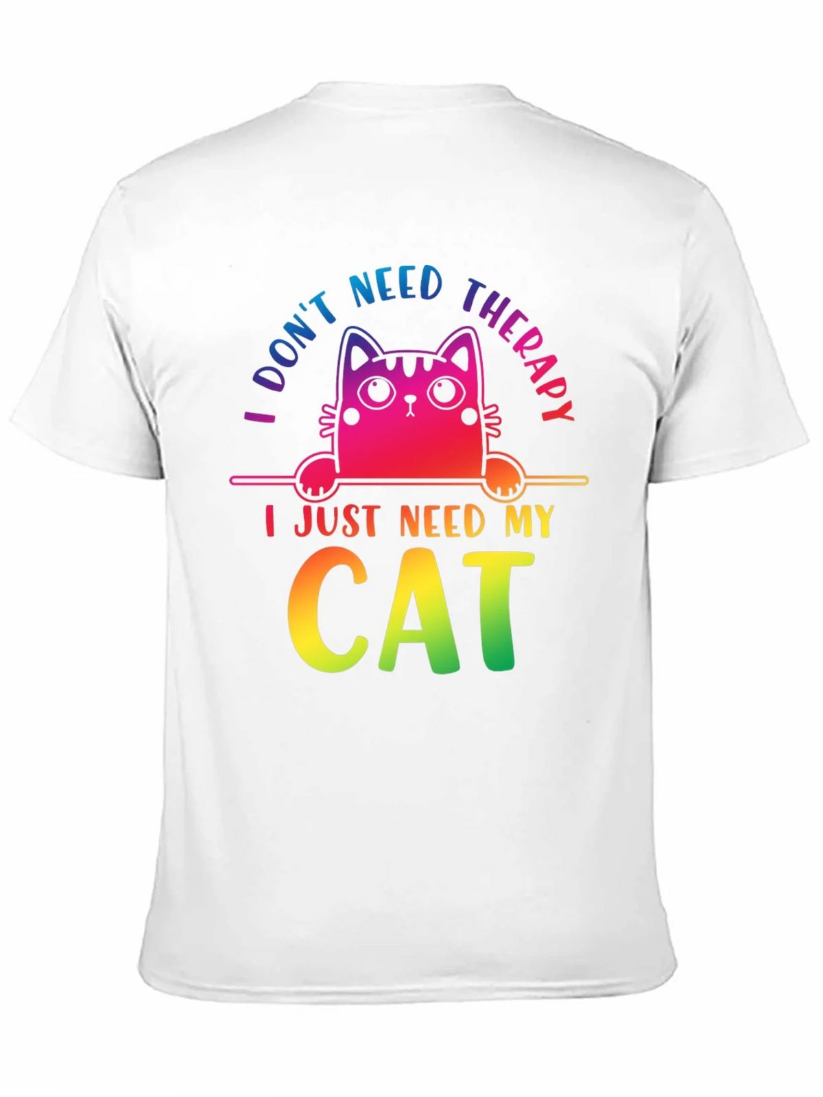 I Dont Need Therapy Cat T-Shirt product image 10