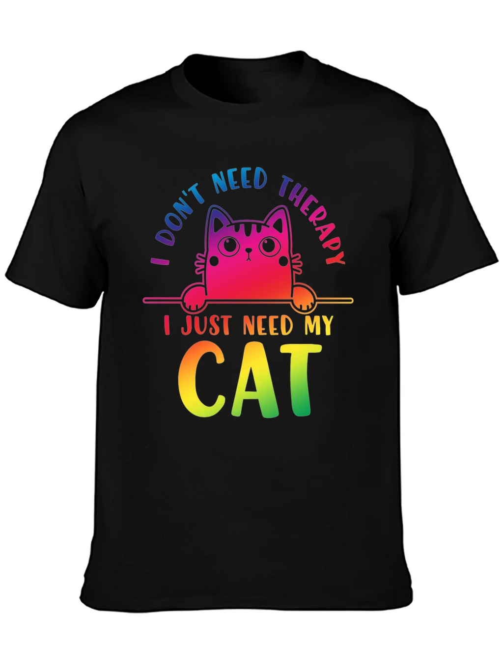 I Dont Need Therapy Cat T-Shirt product image 3