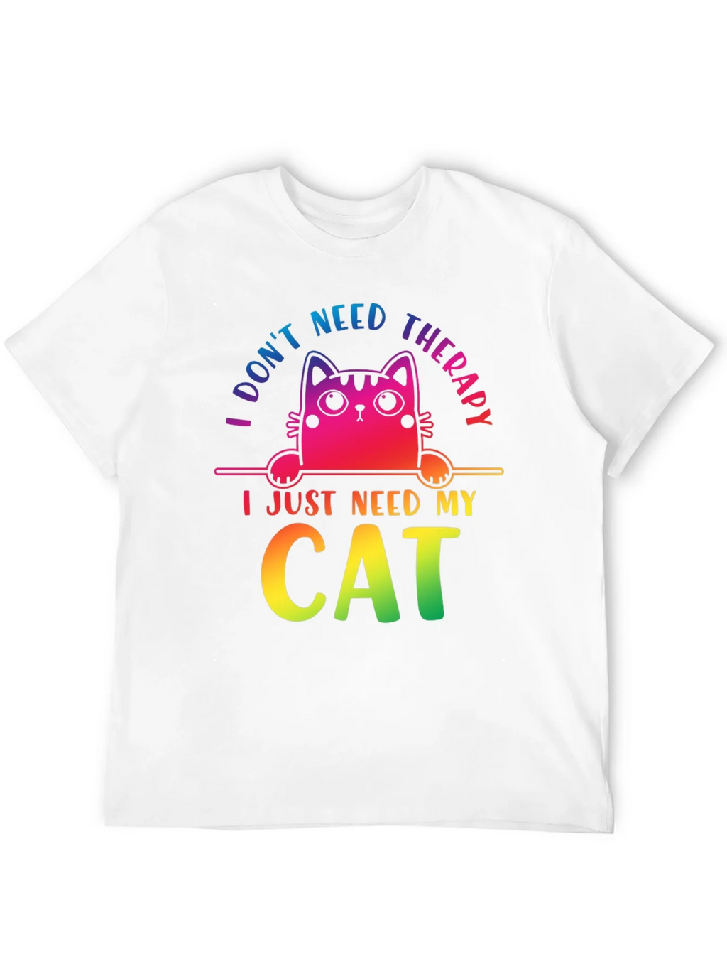 I Dont Need Therapy Cat T-Shirt product image 11