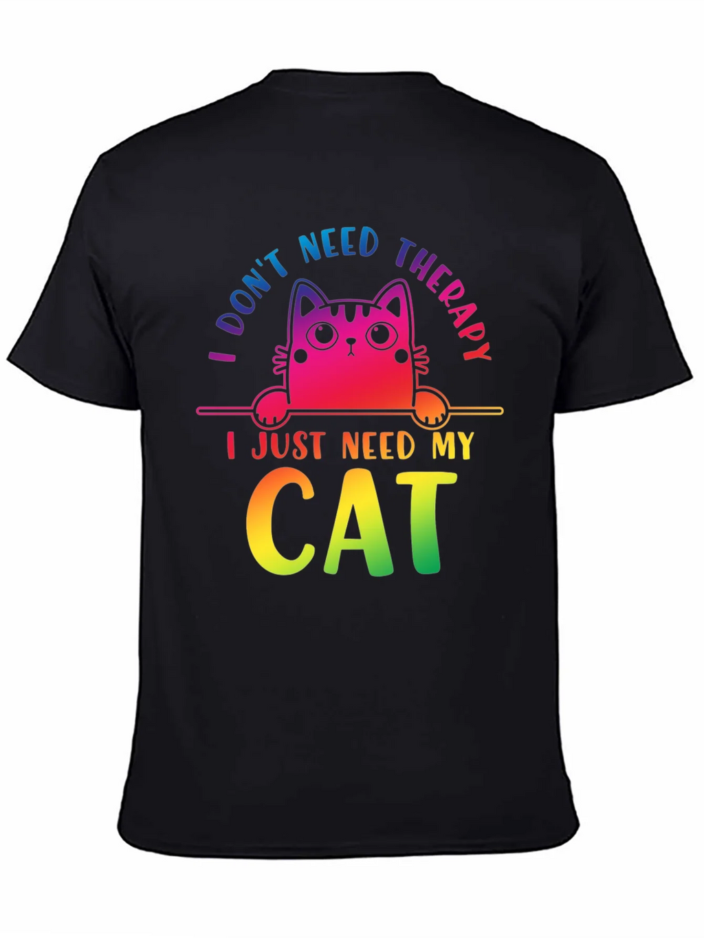 I Dont Need Therapy Cat T-Shirt product image 4