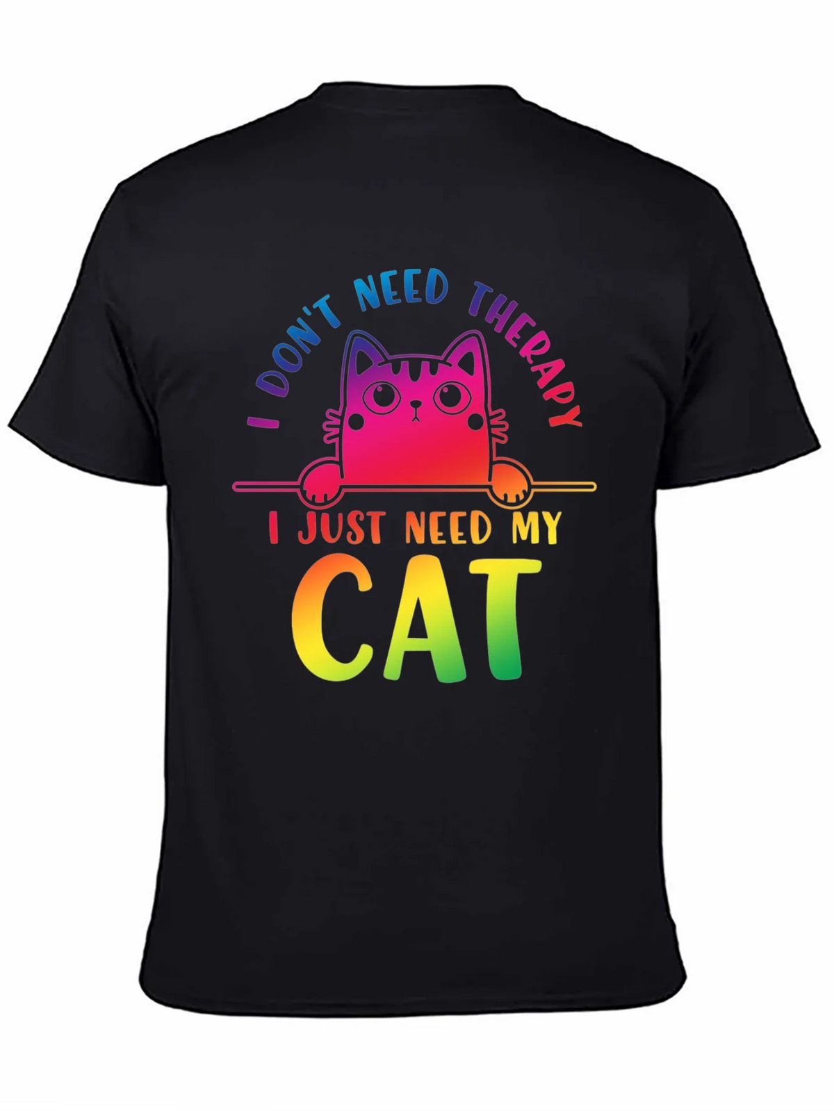 I Dont Need Therapy Cat T-Shirt product image 4