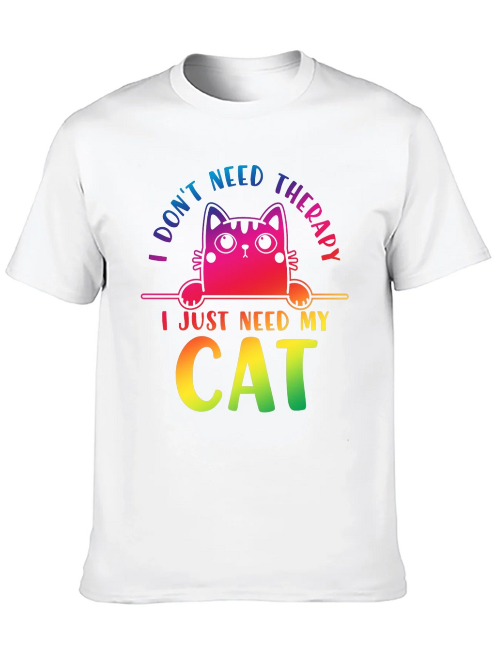 I Dont Need Therapy Cat T-Shirt product image 9