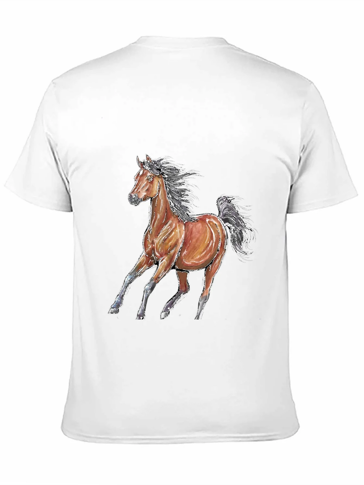 Horse Graphic T-Shirt - Unisex Black Tee product image 10