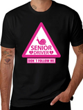 Senior Driver Funny Warning T-Shirt product image 1