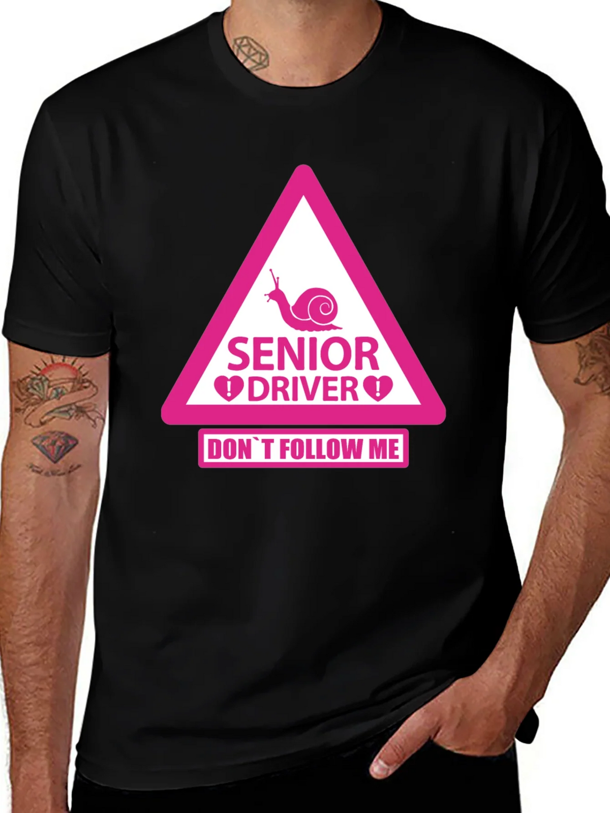Senior Driver Funny Warning T-Shirt product image 1