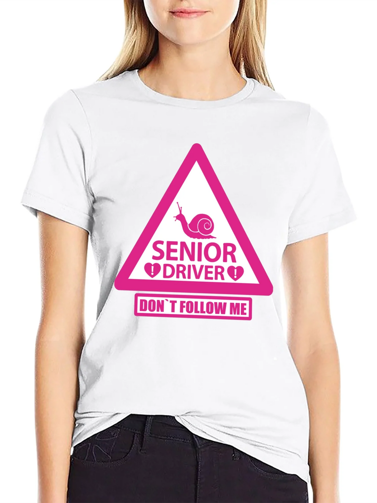 Senior Driver Funny Warning T-Shirt product image 8