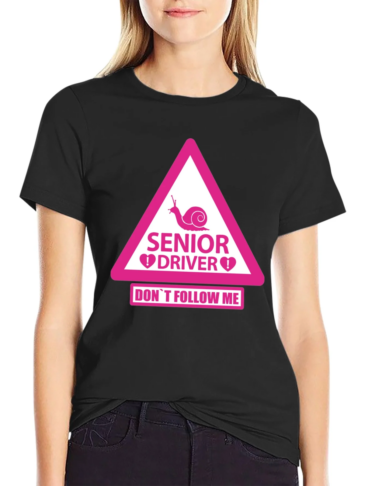 Senior Driver Funny Warning T-Shirt product image 2