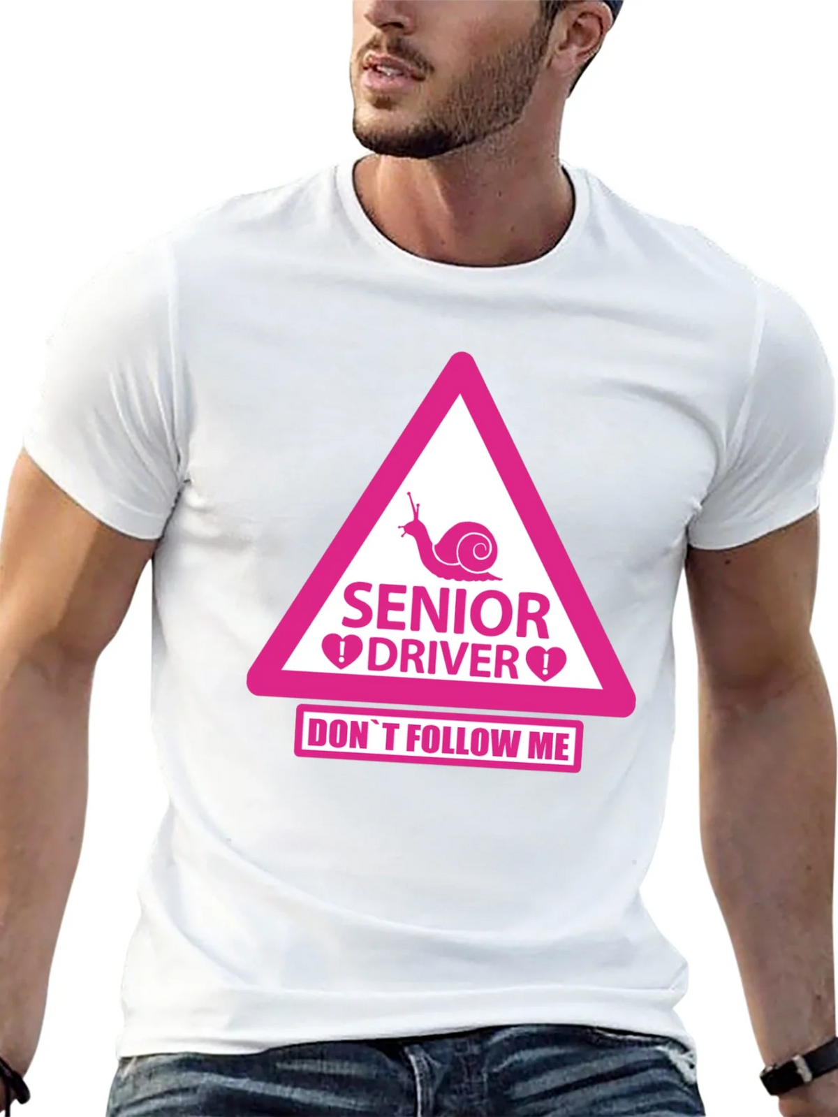 Senior Driver Funny Warning T-Shirt product image 12