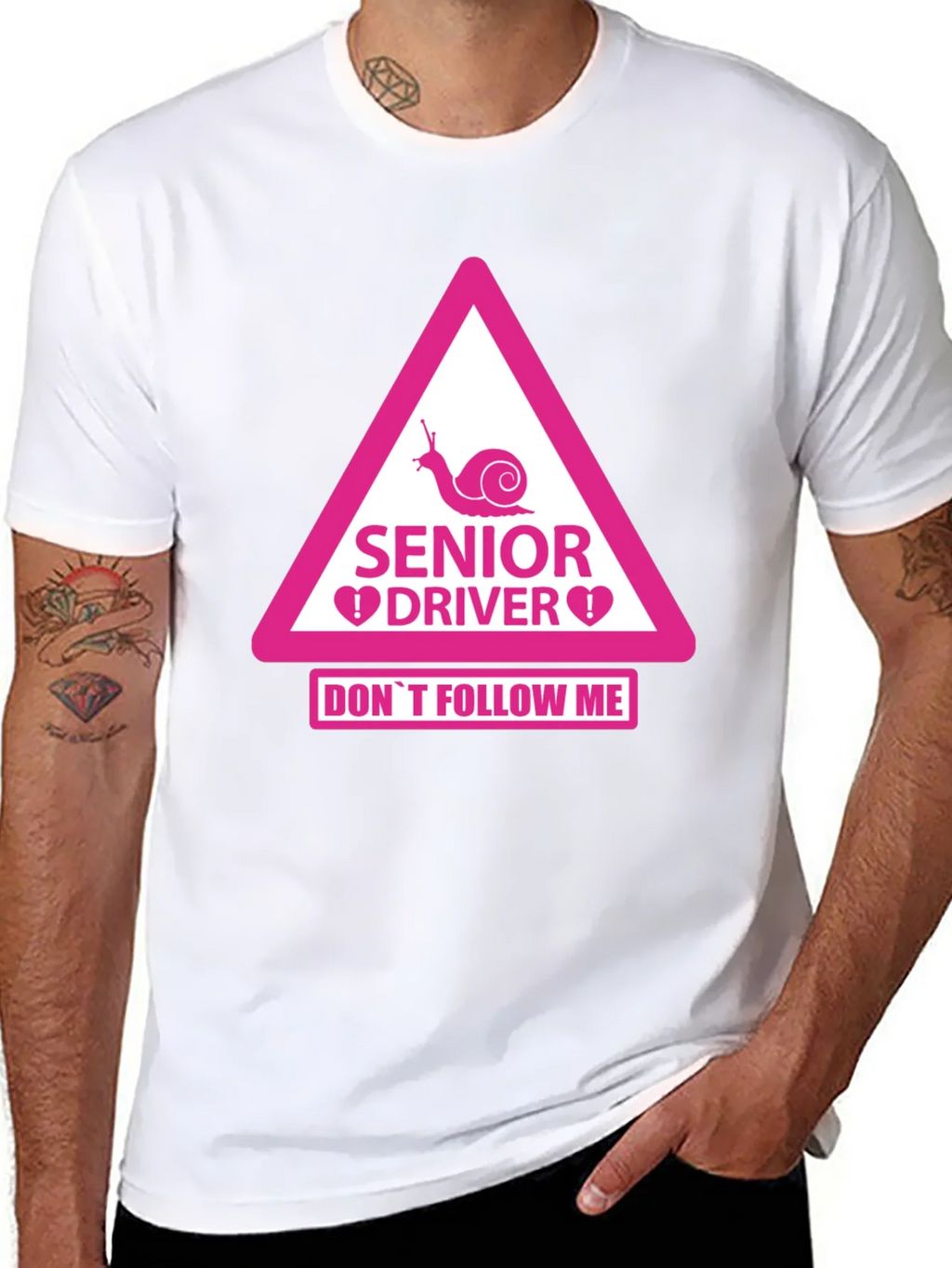 Senior Driver Funny Warning T-Shirt product image 7