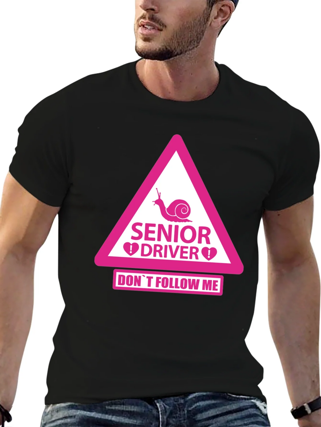Senior Driver Funny Warning T-Shirt product image 6