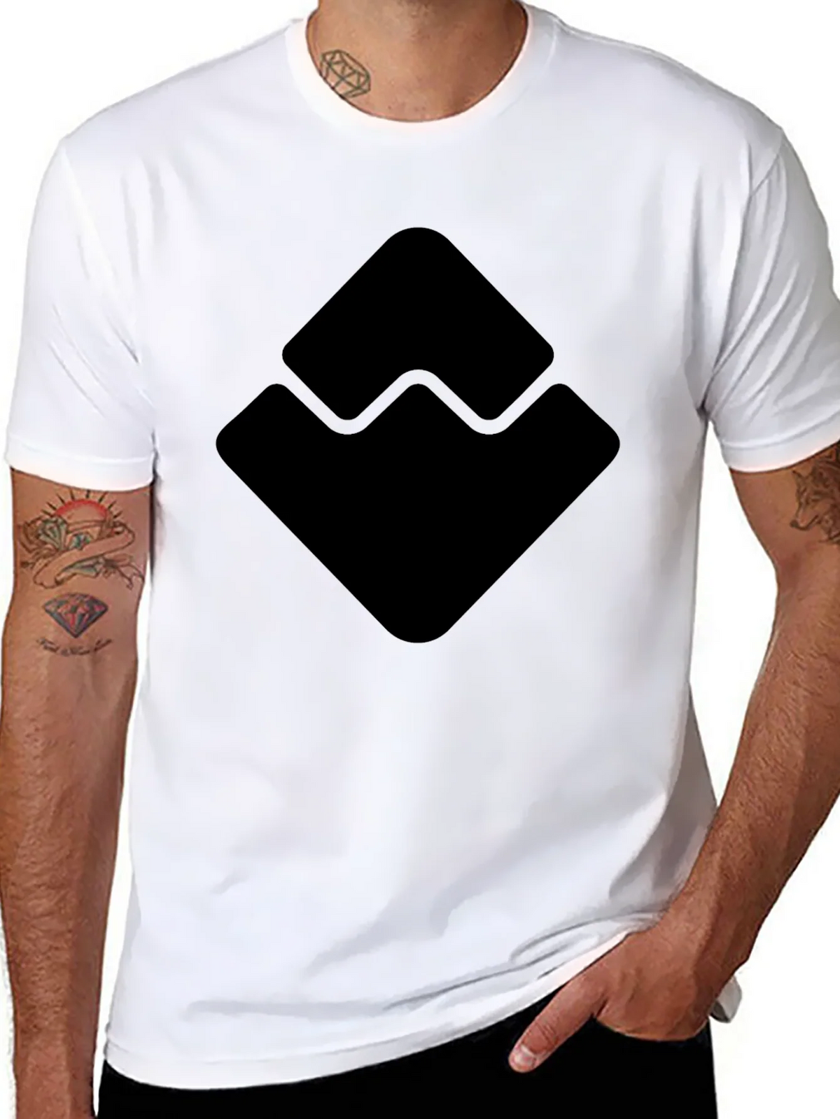 Geometric Logo Black T-Shirt product image 7