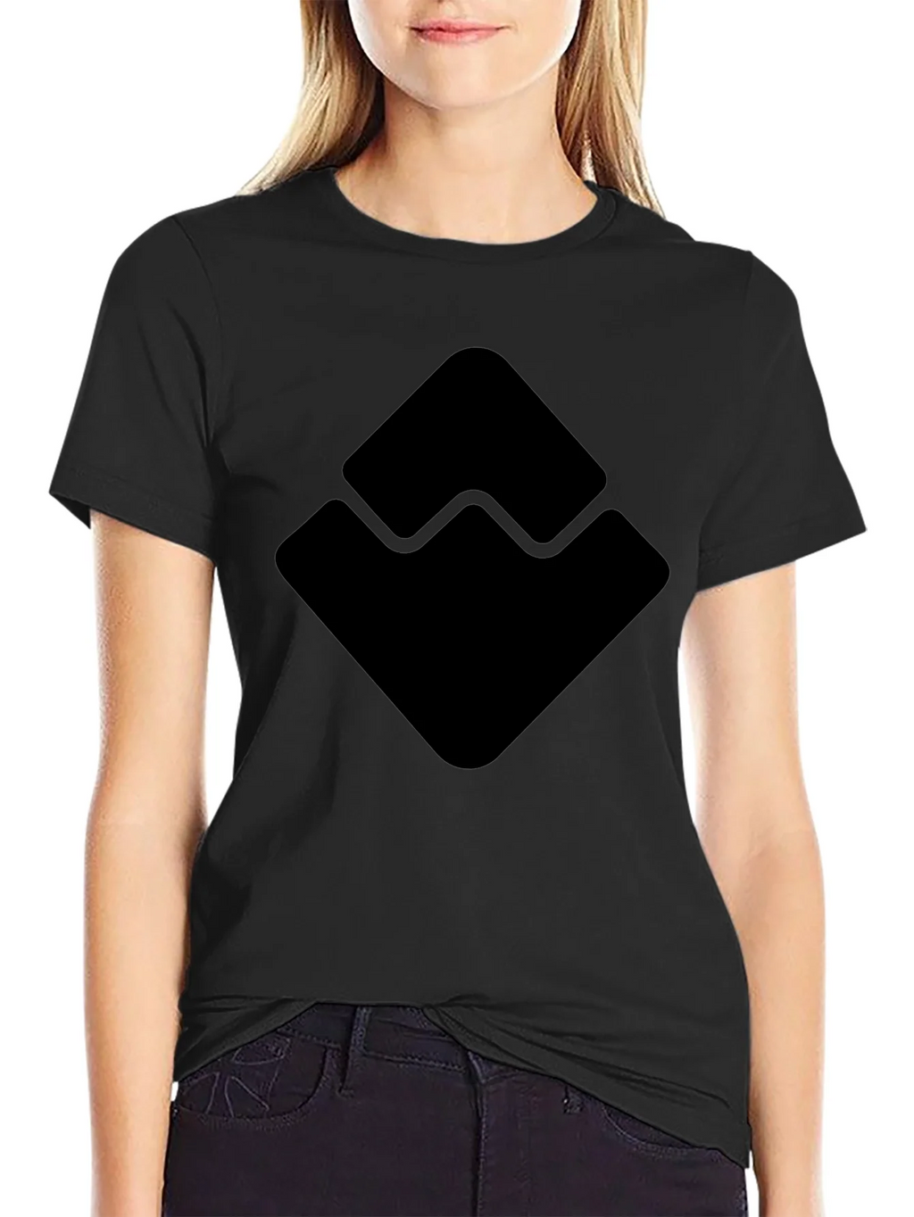 Geometric Logo Black T-Shirt product image 2