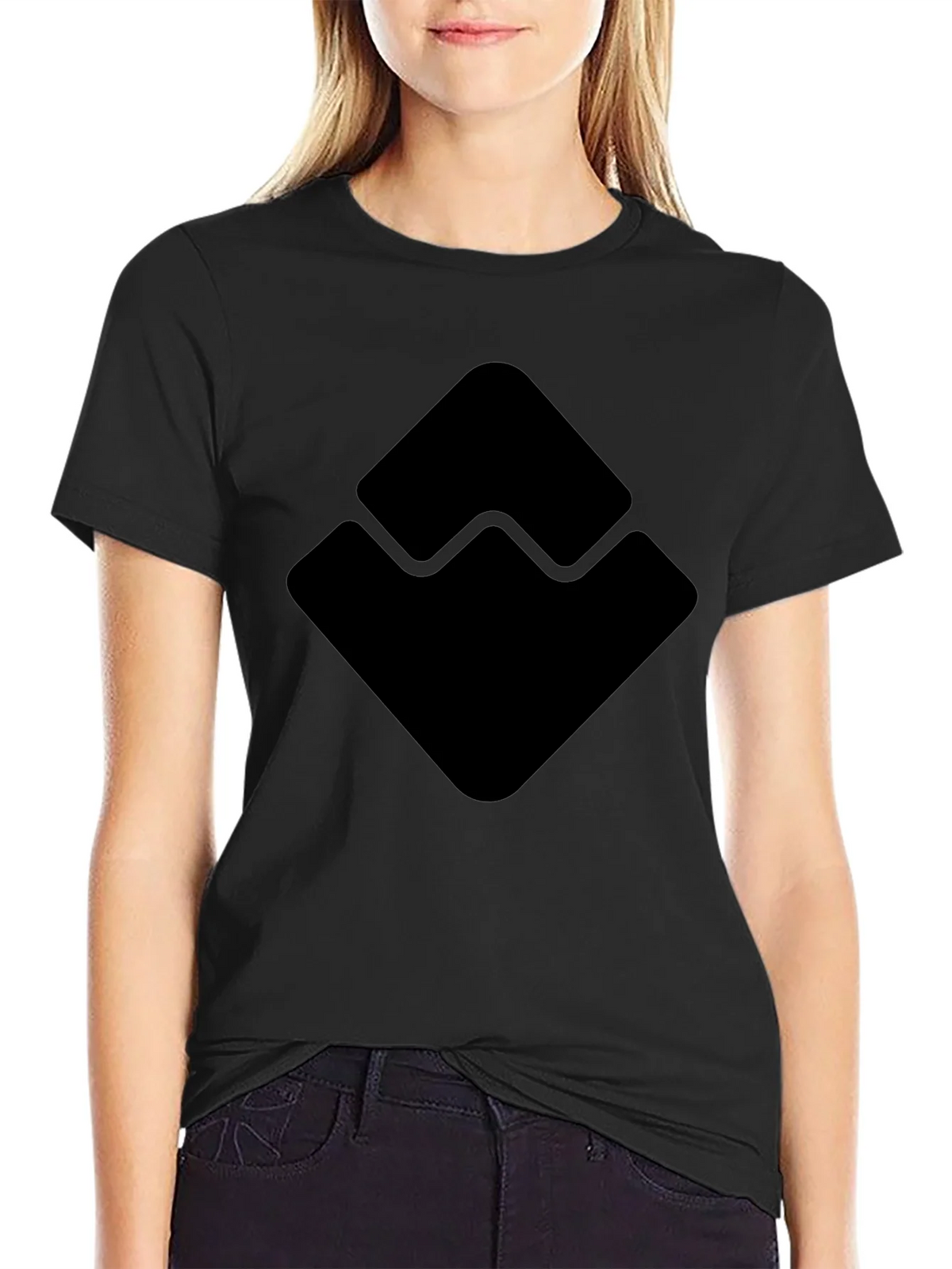 Geometric Logo Black T-Shirt product image 2