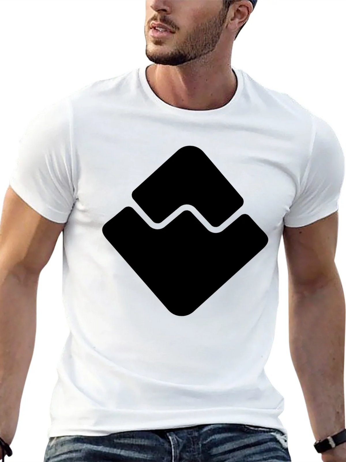 Geometric Logo Black T-Shirt product image 12