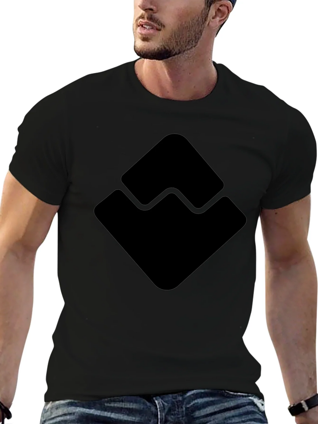 Geometric Logo Black T-Shirt product image 6