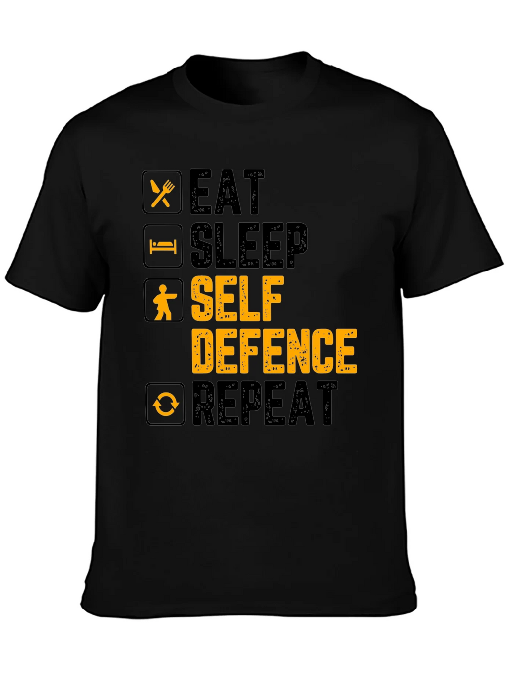 Eat Sleep Self Defence Repeat Graphic T-Shirt product image 3