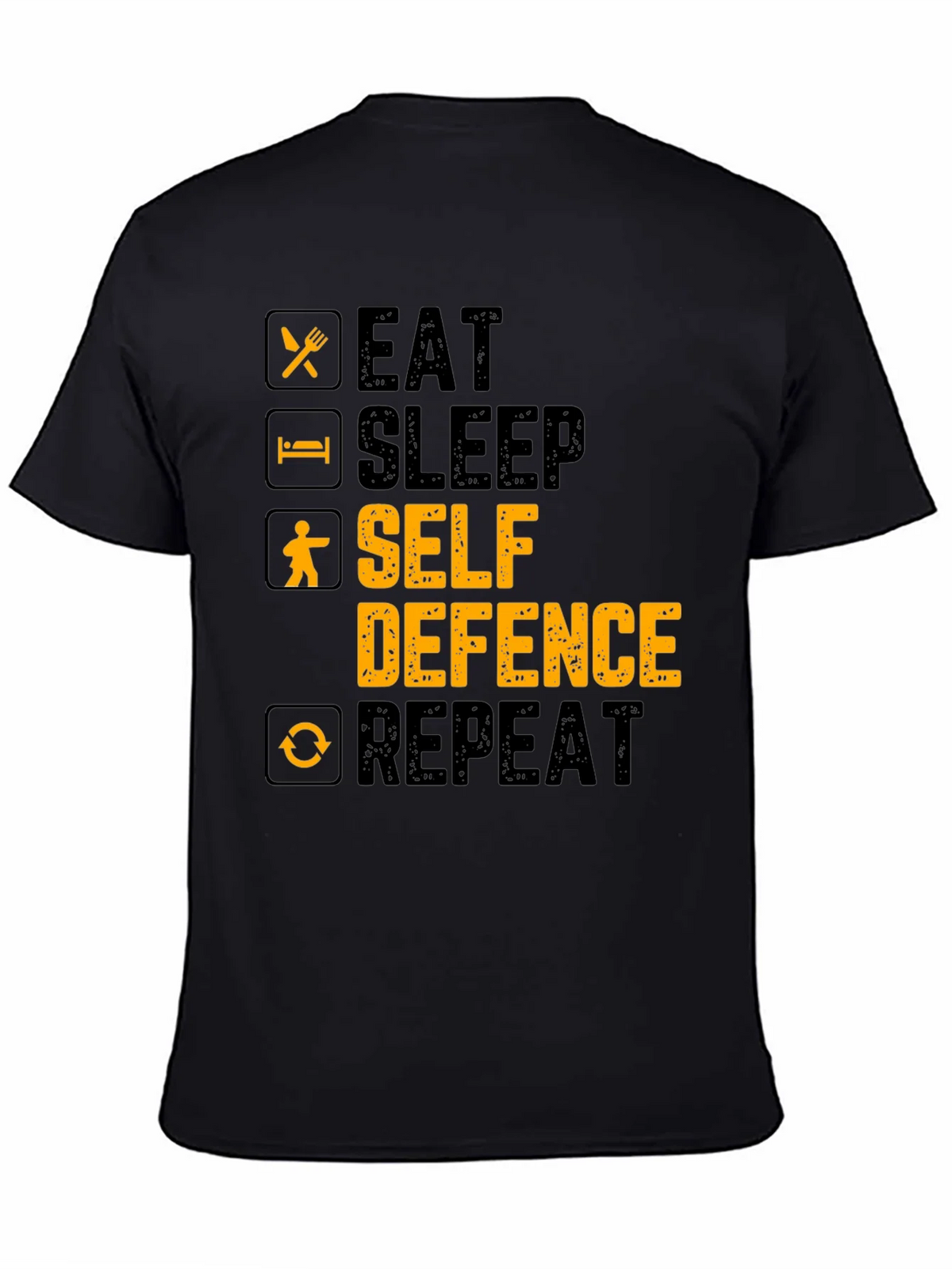 Eat Sleep Self Defence Repeat Graphic T-Shirt product image 4