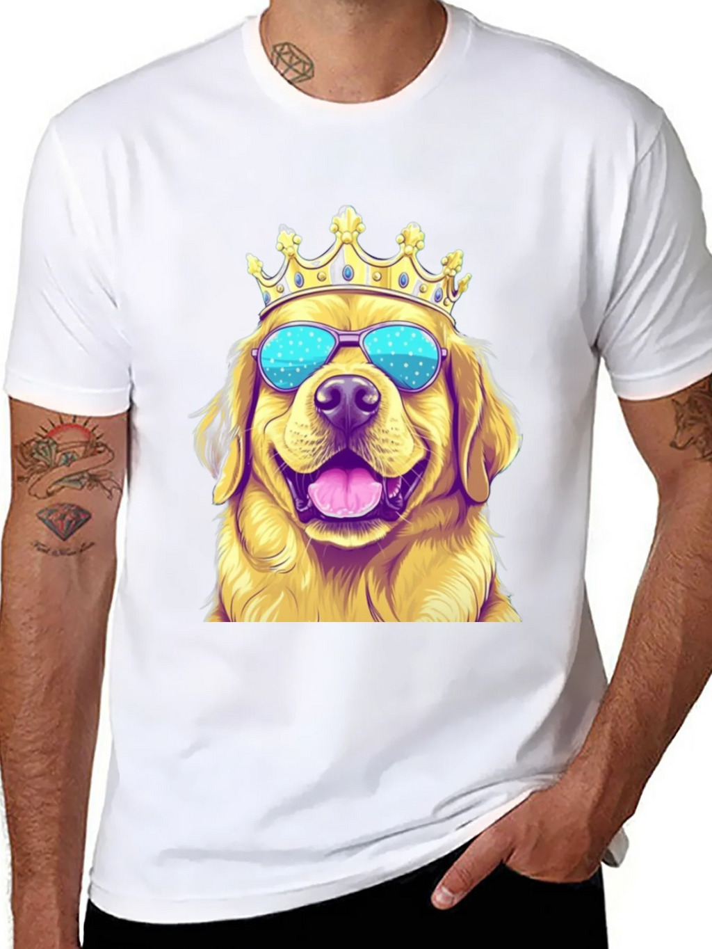 Golden Retriever King T-Shirt product image 7