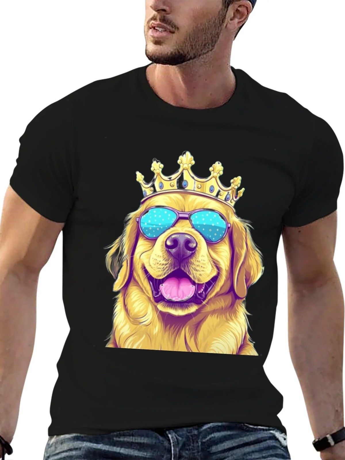 Golden Retriever King T-Shirt product image 6