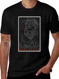 Down Keeper Graphic Tee - Black Cotton Blend product image 1