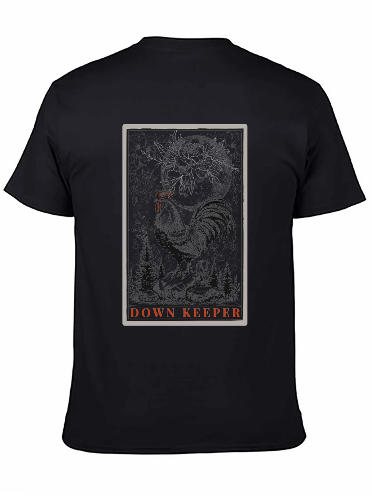 Down Keeper Graphic Tee - Black Cotton Blend product image 4