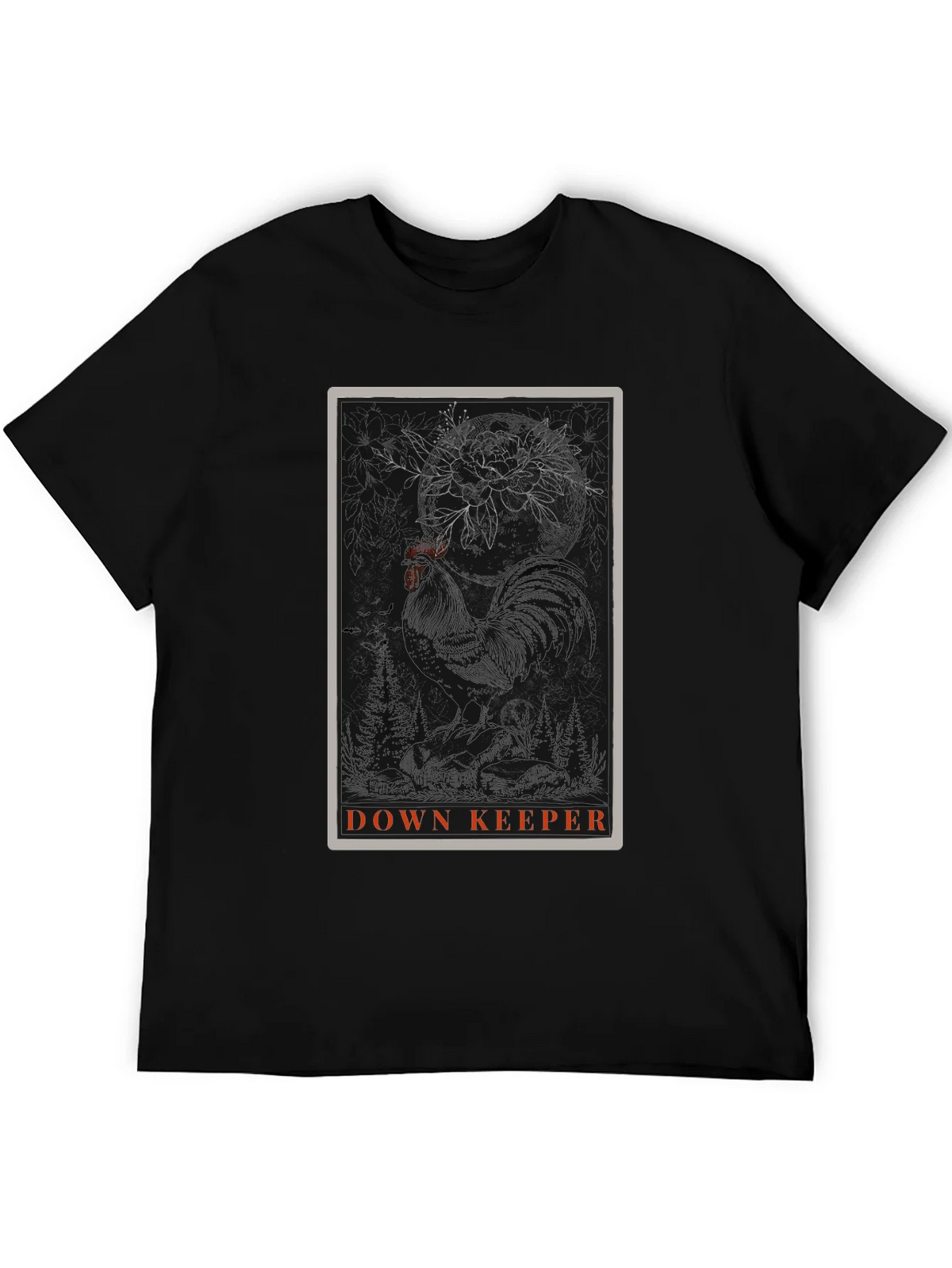 Down Keeper Graphic Tee - Black Cotton Blend product image 5