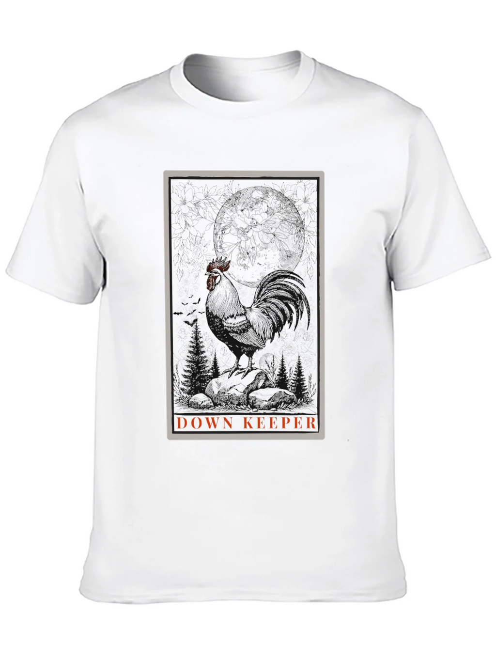 Down Keeper Graphic Tee - Black Cotton Blend product image 9