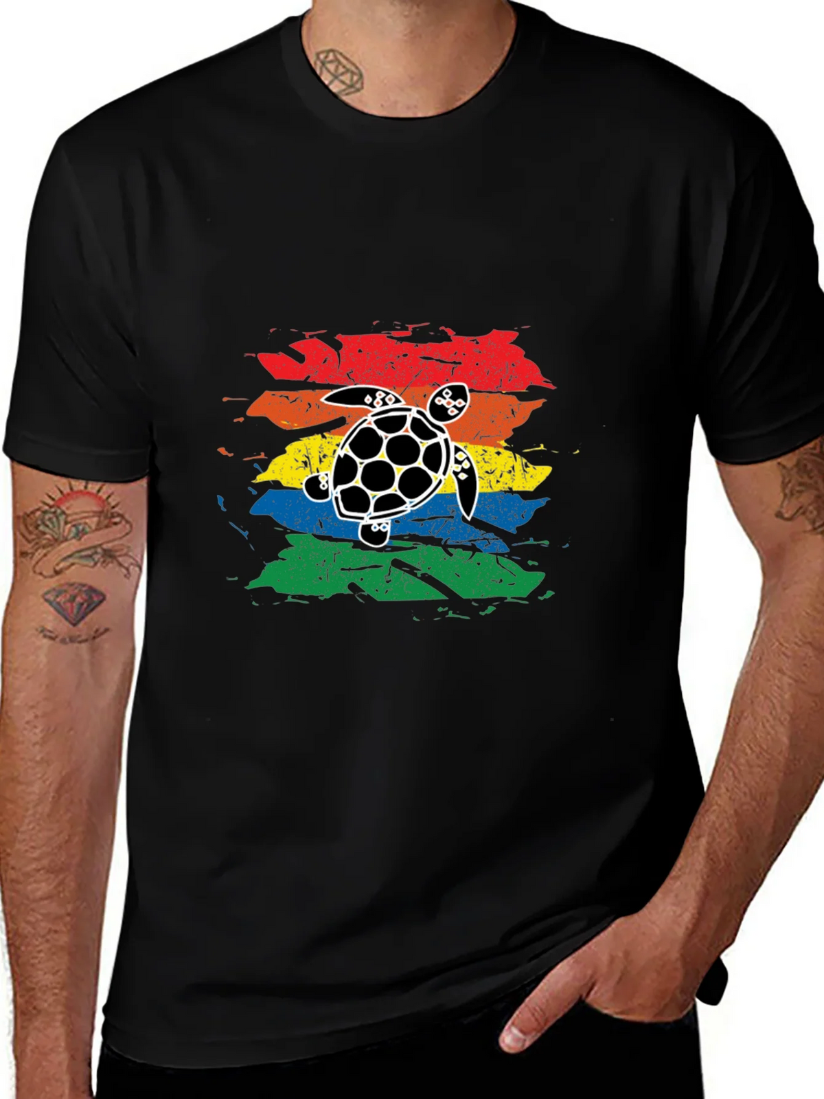 Retro Turtle Graphic T-Shirt product image 1