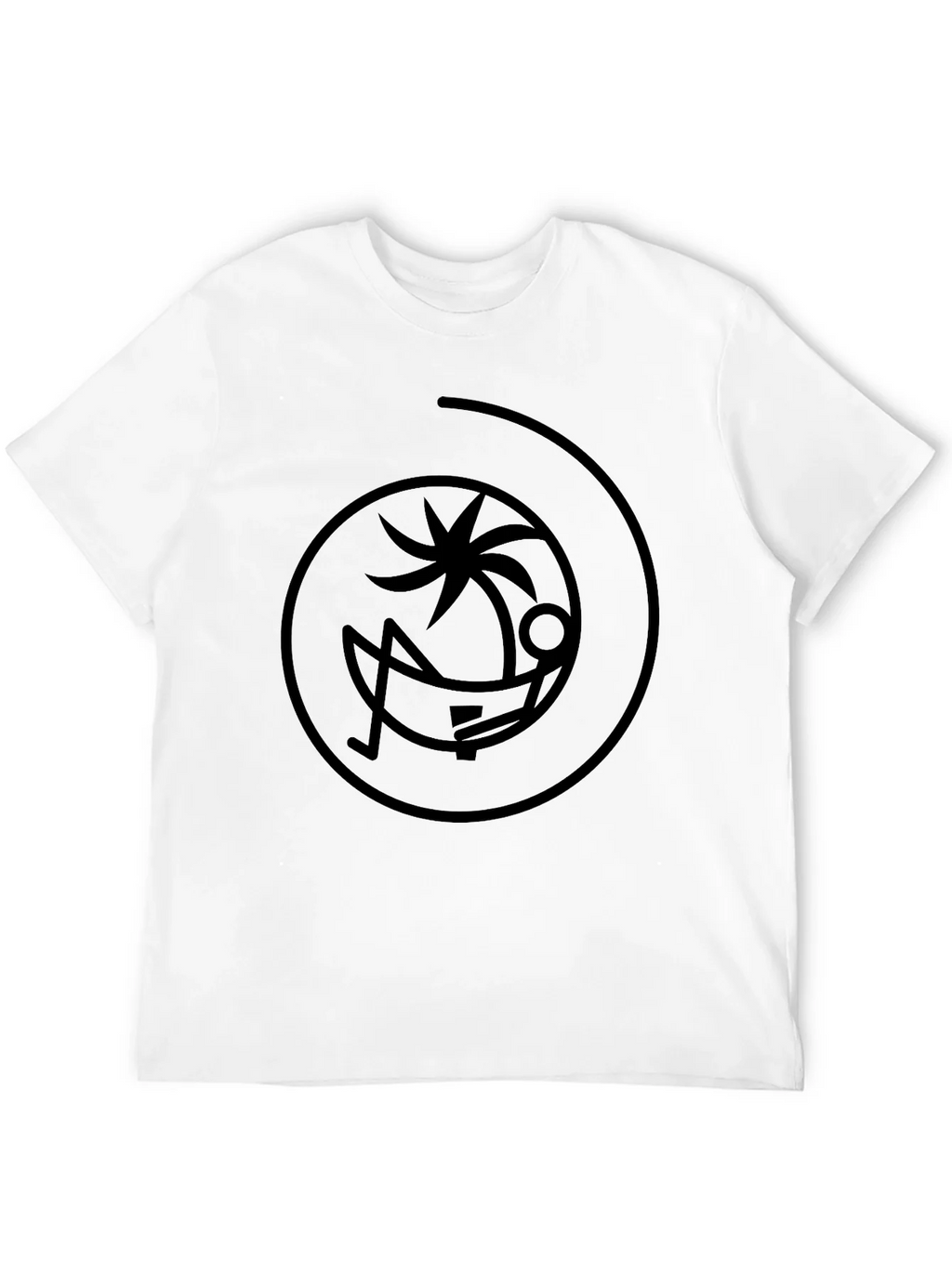 Relaxing Palm Tree Black T-Shirt product image 11