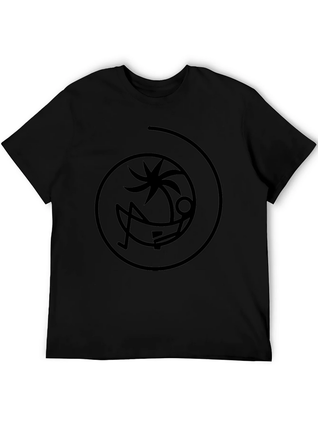 Relaxing Palm Tree Black T-Shirt product image 5