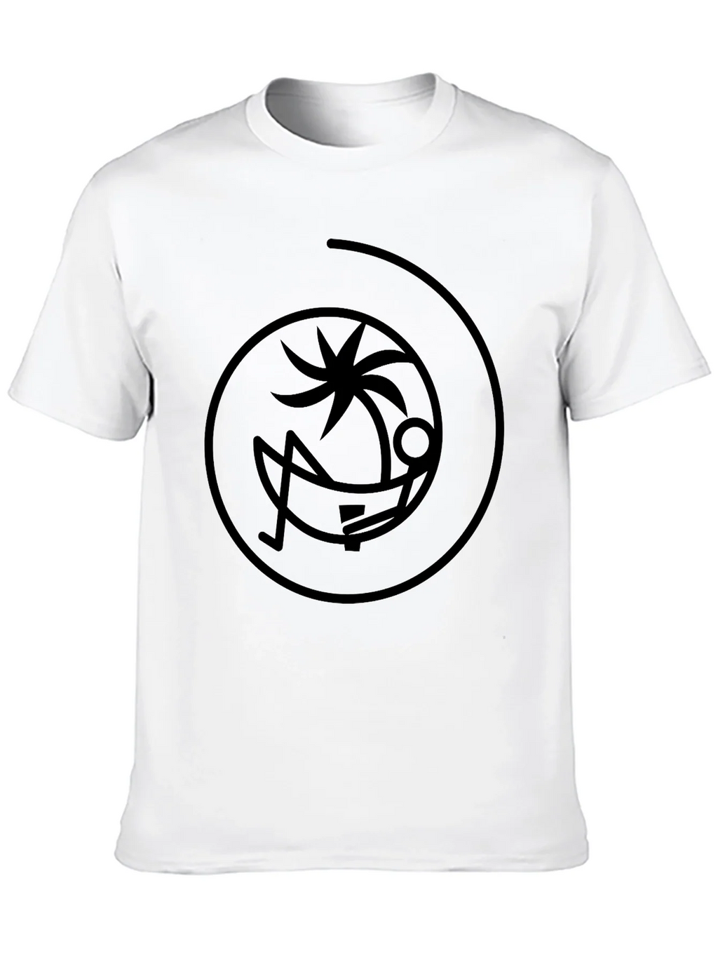 Relaxing Palm Tree Black T-Shirt product image 9