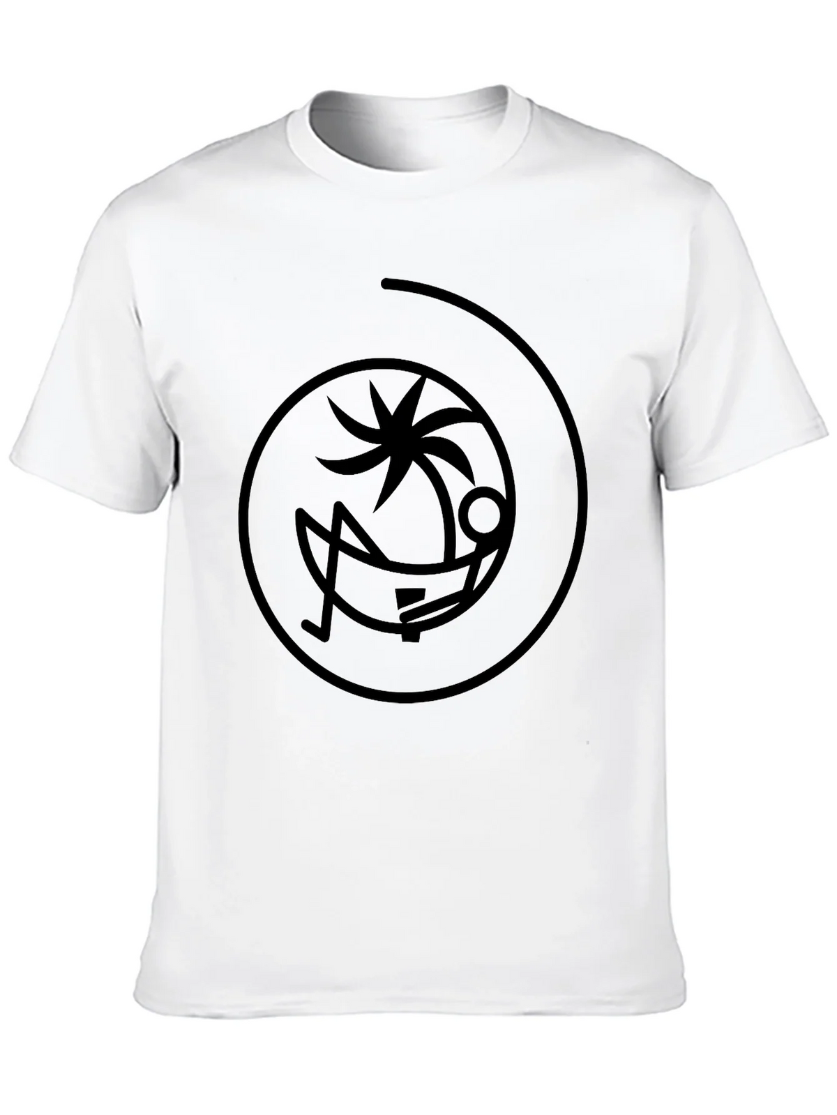 Relaxing Palm Tree Black T-Shirt product image 9