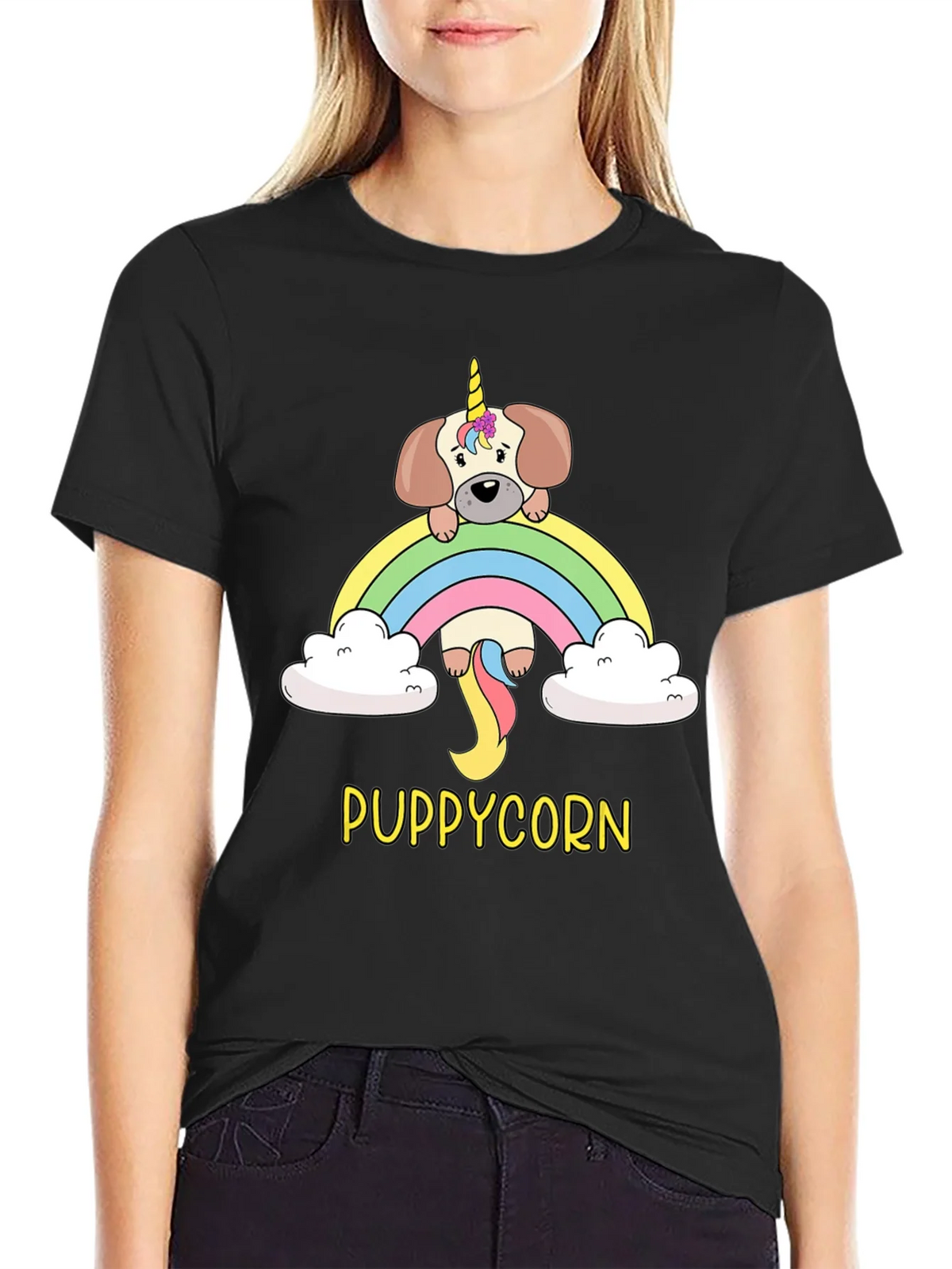 Puppycorn T-Shirt - Rainbow Unicorn Dog Tee product image 2